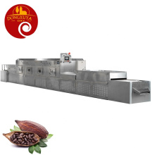 PLC Control Conveyor Microwave Cocoa Beans Drying Machine